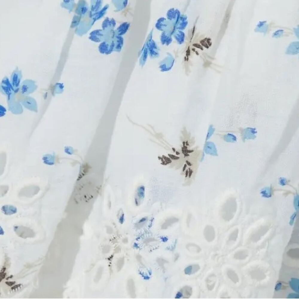 LoveShackFancy Cotton mini dress | Feminine Cottagecore Coquette Eyelet Spring 2 - Picture 11 of 14